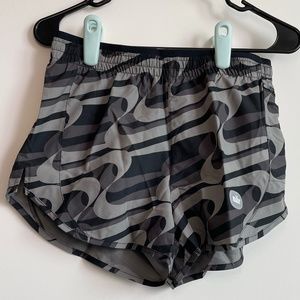 NWT NIKE running shorts / Black & gray / Size small / Nike patterned shorts